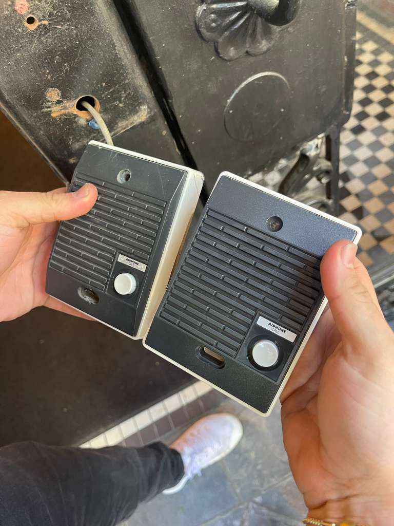 Aiphone intercom old vs new replacement NYC building